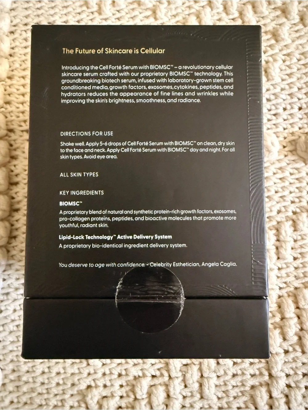 Cell Forté Serum – Black Packaging